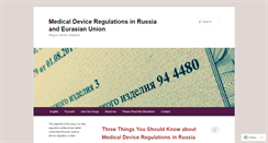 Desktop Screenshot of medicaldevicesinrussia.com