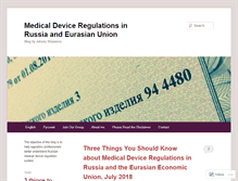 Tablet Screenshot of medicaldevicesinrussia.com